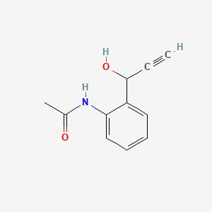 molecular formula C11H11NO2 B586221 Acetamide,N-[2-(1-hydroxy-2-propynyl)phenyl]- CAS No. 148842-98-2