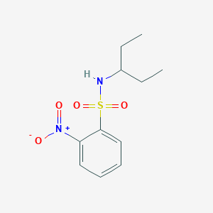 molecular formula C11H16N2O4S B5862245 N-(1-ETHYLPROPYL)-2-NITRO-1-BENZENESULFONAMIDE 
