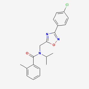 molecular formula C20H20ClN3O2 B5862248 N-{[3-(4-chlorophenyl)-1,2,4-oxadiazol-5-yl]methyl}-2-methyl-N-(propan-2-yl)benzamide 