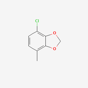 molecular formula C8H7ClO2 B586234 4-Chloro-7-methyl-1,3-benzodioxole CAS No. 1427417-84-2