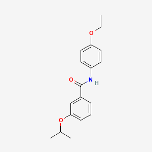 molecular formula C18H21NO3 B5862801 N-(4-ethoxyphenyl)-3-(propan-2-yloxy)benzamide 