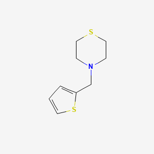 molecular formula C9H13NS2 B5862833 4-(thiophen-2-ylmethyl)thiomorpholine 