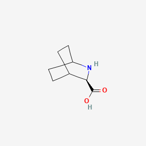 molecular formula C8H13NO2 B586284 (3R)-2-Azabicyclo[2.2.2]octane-3-carboxylic acid CAS No. 146144-65-2