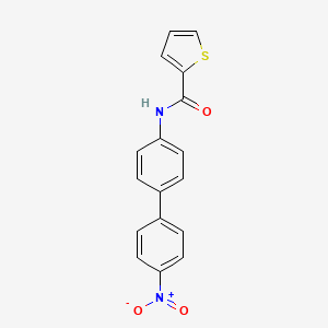 molecular formula C17H12N2O3S B5862862 N-[4-(4-nitrophenyl)phenyl]thiophene-2-carboxamide 
