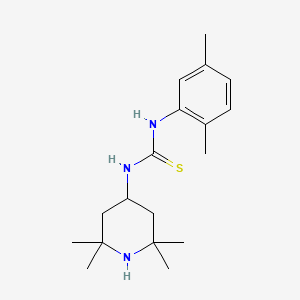 molecular formula C18H29N3S B5863040 N-(2,5-DIMETHYLPHENYL)-N'-(2,2,6,6-TETRAMETHYL-4-PIPERIDYL)THIOUREA 