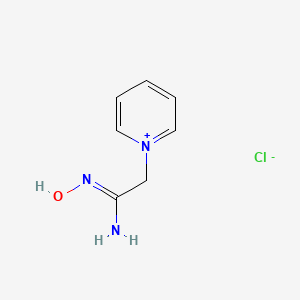 molecular formula C7H10ClN3O B5863059 N'-hydroxy-2-pyridin-1-ium-1-ylethanimidamide;chloride 