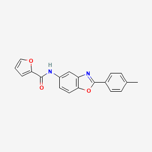 molecular formula C19H14N2O3 B5863087 N-[2-(4-methylphenyl)-1,3-benzoxazol-5-yl]furan-2-carboxamide 