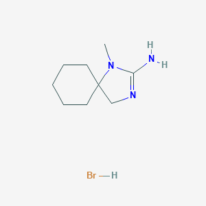 2-Imino-1-methyl-1,3-diazaspiro(4.5)decane hydrobromide