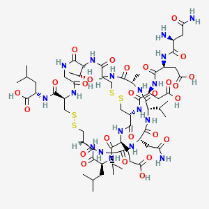 molecular formula C64H102N18O26S4 B586315 Uroguanylin (human) CAS No. 154525-25-4
