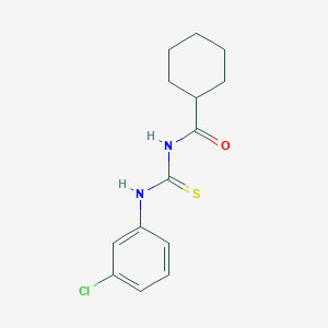 molecular formula C14H17ClN2OS B5863331 N-[(3-chlorophenyl)carbamothioyl]cyclohexanecarboxamide 