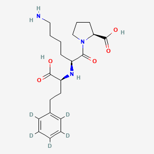 molecular formula C21H31N3O5 B586337 (S)-Lisinopril-d5 