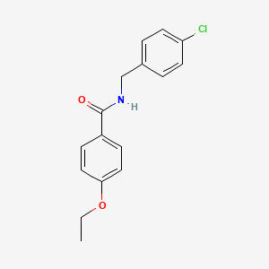molecular formula C16H16ClNO2 B5863505 N-[(4-chlorophenyl)methyl]-4-ethoxybenzamide 