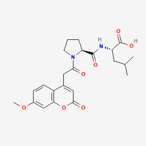 molecular formula C23H28N2O7 B586360 Mca-Pro-Leu CAS No. 140430-55-3