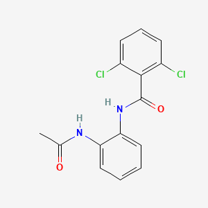 molecular formula C15H12Cl2N2O2 B5863710 N-(2-acetamidophenyl)-2,6-dichlorobenzamide 
