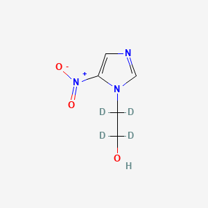 molecular formula C5H7N3O3 B586372 5-Nitro-1H-imidazole-1-ethanol-d4 CAS No. 1794791-19-7