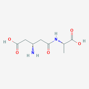 molecular formula C8H14N2O5 B058638 beta-Aminoglutarylalanine CAS No. 124756-83-8