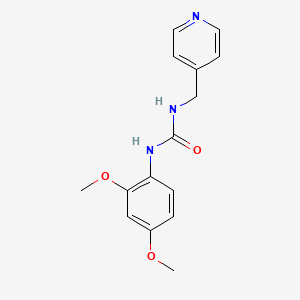 molecular formula C15H17N3O3 B5863814 N-(2,4-DIMETHOXYPHENYL)-N'-(4-PYRIDYLMETHYL)UREA 