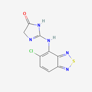 2-[(5-Chloro-2,1,3-benzothiadiazol-4-yl)amino]-1,4-dihydroimidazol-5-one