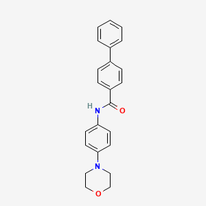 molecular formula C23H22N2O2 B5863911 N-(4-Morpholin-4-ylphenyl)-4-phenyl-benzamide CAS No. 5620-11-1