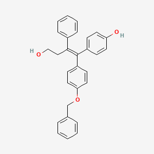 4-{(1E)-1-[4-(Benzyloxy)phenyl]-4-hydroxy-2-phenylbut-1-en-1-yl}phenol