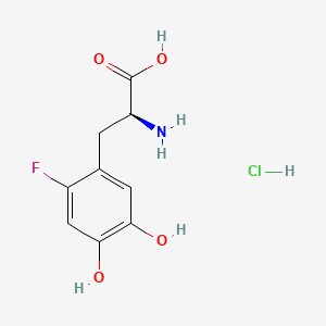 B586398 2-Fluoro-5-hydroxy-L-tyrosine hydrochloride CAS No. 144334-59-8