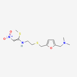 (E)-N-[2-[[[5-[(Dimethylamino)methyl]-2-furyl]methyl]sulfanyl]ethyl]-1-(methylsulfanyl)-2-nitro-1-ethenamine