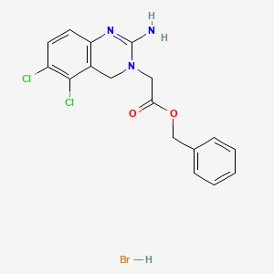 Benzyl 2-(2-amino-5,6-dichloroquinazolin-3(4H)-yl)acetate hydrobromide