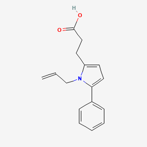 molecular formula C16H17NO2 B5864081 3-[5-phenyl-1-(prop-2-en-1-yl)-1H-pyrrol-2-yl]propanoic acid 