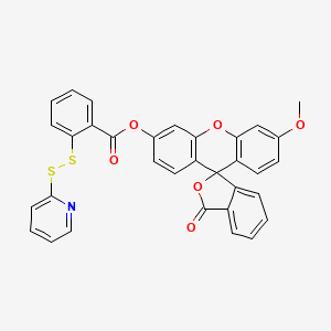 (6'-Methoxy-3-oxospiro[2-benzofuran-1,9'-xanthene]-3'-yl) 2-(pyridin-2-yldisulfanyl)benzoate