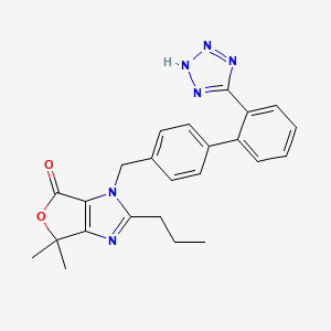 molecular formula C24H24N6O2 B586422 Olmesartan lactone CAS No. 849206-43-5