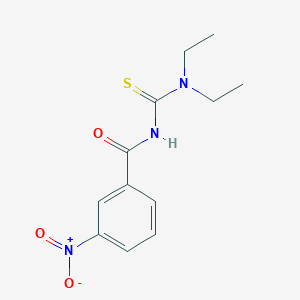 molecular formula C12H15N3O3S B5864283 N-(diethylcarbamothioyl)-3-nitrobenzamide 