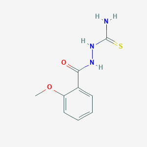 molecular formula C9H11N3O2S B5864312 [(2-Methoxybenzoyl)amino]thiourea 