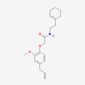 molecular formula C20H27NO3 B5864373 N-[2-(cyclohex-1-en-1-yl)ethyl]-2-[2-methoxy-4-(prop-2-en-1-yl)phenoxy]acetamide 