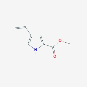 molecular formula C9H11NO2 B058644 Methyl 1-methyl-4-vinyl-1H-pyrrole-2-carboxylate CAS No. 119580-85-7