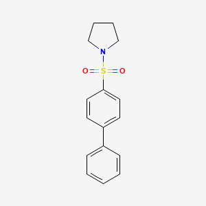 molecular formula C16H17NO2S B5864508 1-(Biphenyl-4-ylsulfonyl)pyrrolidine 