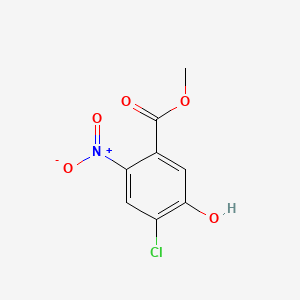 molecular formula C8H6ClNO5 B586454 Methyl 4-chloro-5-hydroxy-2-nitrobenzoate CAS No. 1113049-82-3