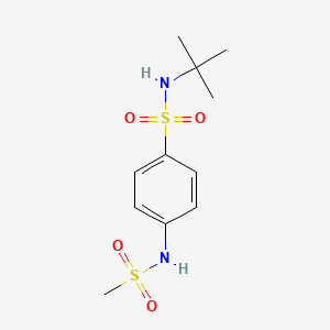 molecular formula C11H18N2O4S2 B5864627 N-TERT-BUTYL-4-METHANESULFONAMIDOBENZENE-1-SULFONAMIDE 