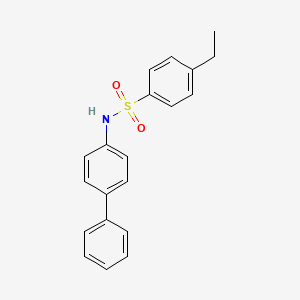 molecular formula C20H19NO2S B5864652 N-{[1,1'-BIPHENYL]-4-YL}-4-ETHYLBENZENE-1-SULFONAMIDE 
