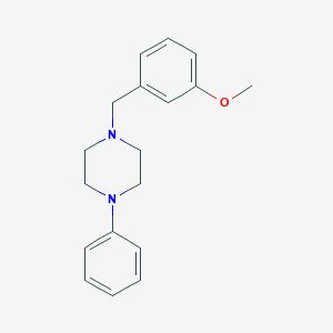 molecular formula C18H22N2O B5864666 1-[(3-methoxyphenyl)methyl]-4-phenylpiperazine 