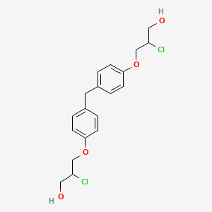 2-Chloro-3-[4-[[4-(2-chloro-3-hydroxypropoxy)phenyl]methyl]phenoxy]propan-1-ol