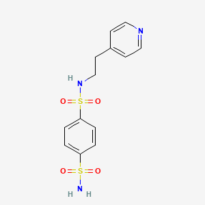 molecular formula C13H15N3O4S2 B5864761 N1-[2-(PYRIDIN-4-YL)ETHYL]BENZENE-14-DISULFONAMIDE 