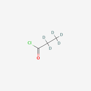 molecular formula C3H5ClO B586482 Propanoyl-D5 Chloride CAS No. 352439-04-4
