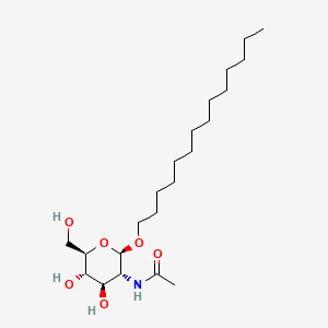 molecular formula C22H43NO6 B586483 N-[(2R,3R,4R,5S,6R)-4,5-dihydroxy-6-(hydroxymethyl)-2-tetradecoxyoxan-3-yl]acetamide CAS No. 152914-69-7