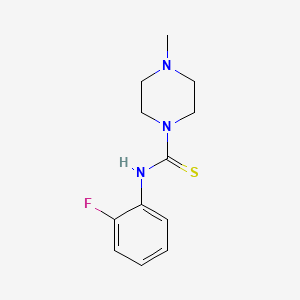 molecular formula C12H16FN3S B5864841 N-(2-fluorophenyl)-4-methylpiperazine-1-carbothioamide 