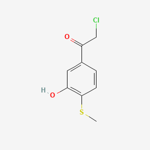 2-Chloro-1-[3-hydroxy-4-(methylsulfanyl)phenyl]ethan-1-one
