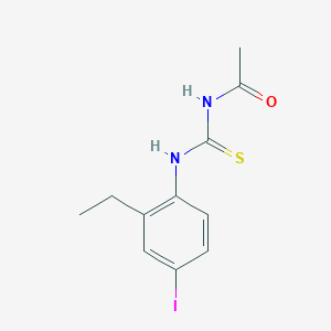 molecular formula C11H13IN2OS B5864892 N-[(2-ethyl-4-iodophenyl)carbamothioyl]acetamide 