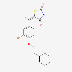 5-[[3-Bromo-4-(2-cyclohexylethoxy)phenyl]methylene]-2,4-thiazolidinedione