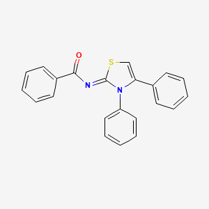 molecular formula C22H16N2OS B5864939 N-(3,4-Diphenyl-3H-thiazol-2-ylidene)-benzamide CAS No. 72149-83-8