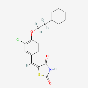 5-[[3-Chloro-4-(2-cyclohexylethoxy)phenyl]methylene]-2,4-thiazolidinedione-d4