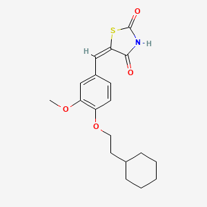 5-[[4-(2-Cyclohexylethoxy)-3-methoxyphenyl]methylene]-2,4-thiazolidinedione